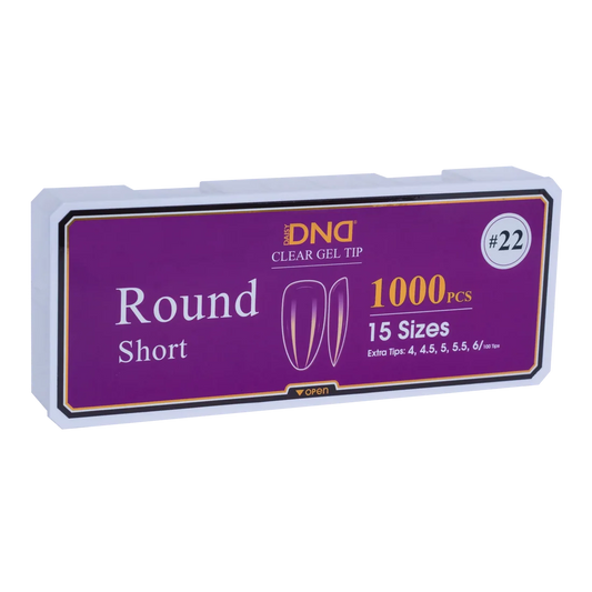 DND Soft Gel Tips - Round Short #22