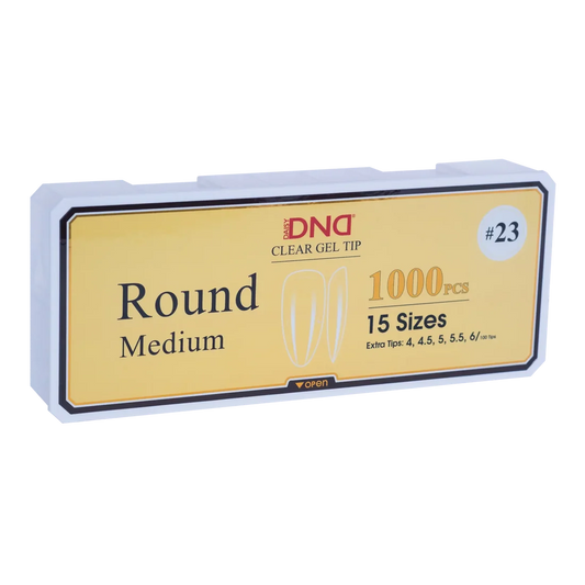 DND Soft Gel Tips - Round Medium #23