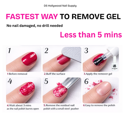 Removedor de gel D5 1 fl.oz