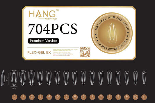 Hang Soft Gel Ex Nail Tip - Almond Long