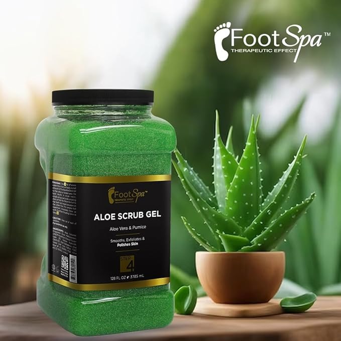 Foot Spa Aloe Vera Cleansing Scrub Gel (4 Gallon/Case)