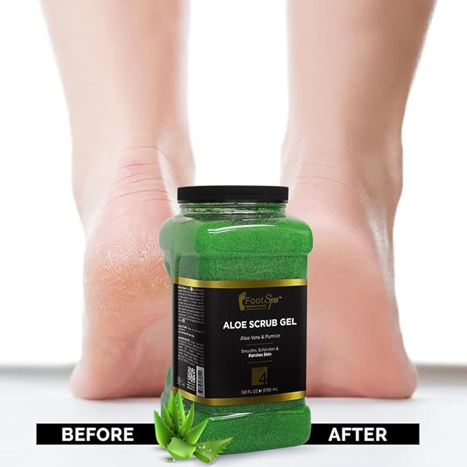 Foot Spa Aloe Vera Cleansing Scrub Gel (4 Gallon/Case)