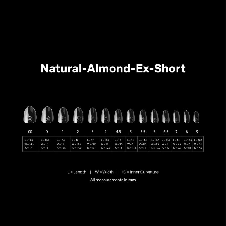 Puntas de gel suave Apres Gel-X - Almendra XS