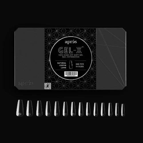 Apres gel-x Soft Gel Tips Coffin Long