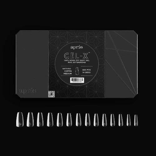 Apres gel-x Soft Gel Tips Coffin Medium