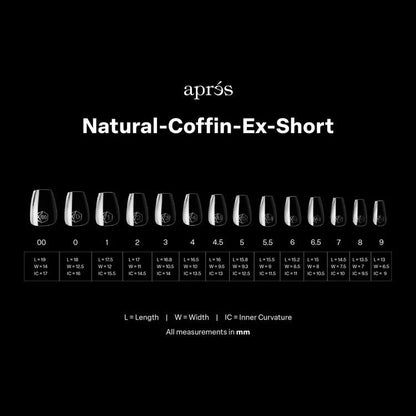 Puntas de gel suave Apres Gel-X - Coffin XS