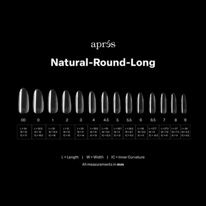 Puntas de gel suave Apres Gel-X - Redondas L