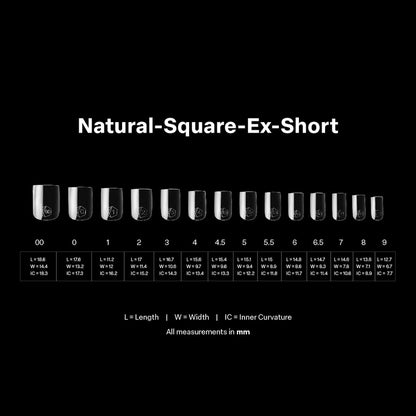 Puntas de gel suave Apres Gel-X - Square XS