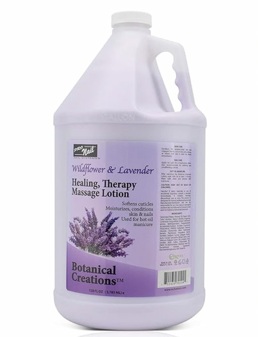 Healing Therapy Massage Lotion - Professional Pedicure (Lavender, 1 Gallon)