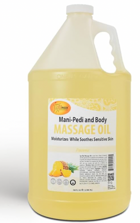 Massage Oil, Pineapple, 128 Oz