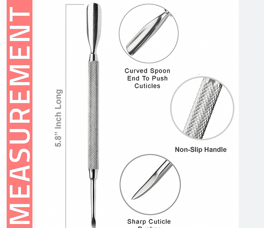 STAINLESS STEEL CUTICLE PUSHER