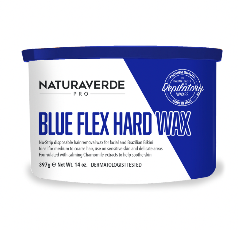 Natura Verde Pro Blue Flex Hard Wax 14 oz. Can