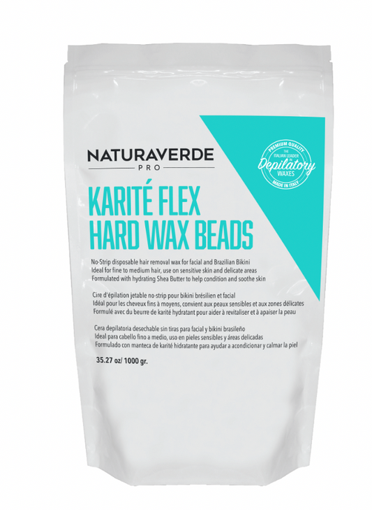 Natura Verde Pro Karite Butter Hard Flex Wax Beads 35 oz. Bag