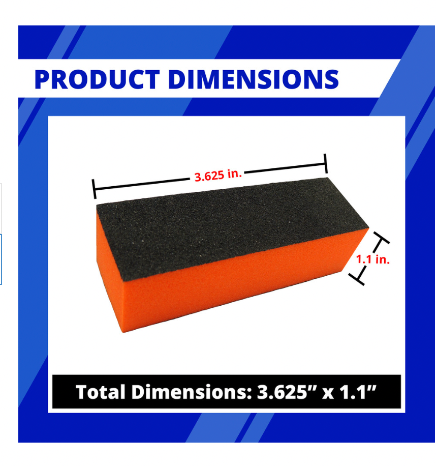 3-Way Buffer [Orange/Black] 80/80/100 - (500 Pcs./Case)