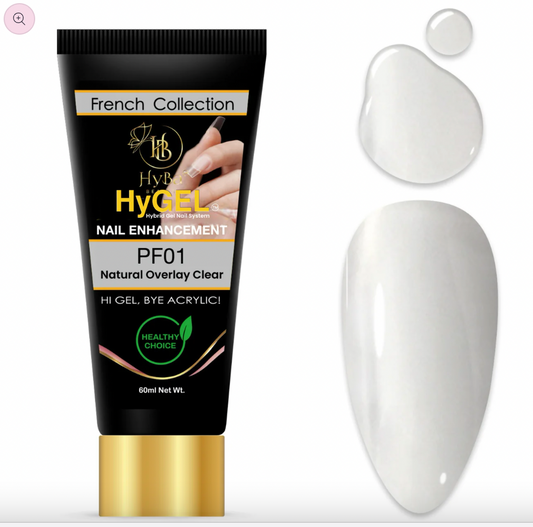 Hybrid Gel - HyGEL CLEAR 60ml - PF01 Natural Clear Overlay