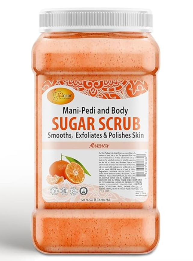 SPA REDI - Sugar Body Scrub, Mandarin, 128 Oz,