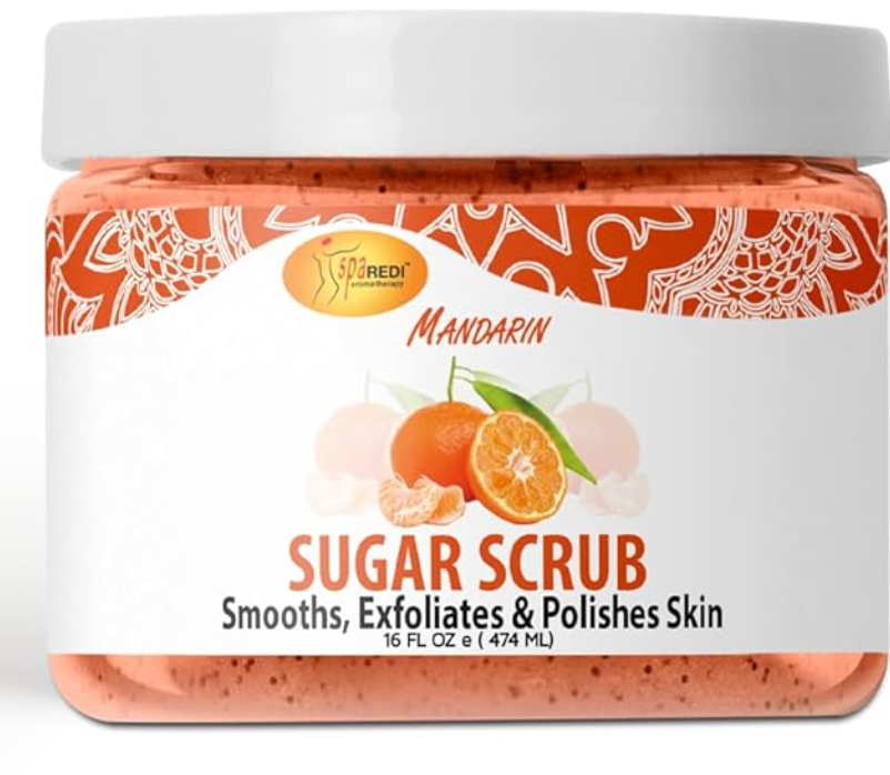 SPA REDI - Sugar Body Scrub, Mandarin, 128 Oz,