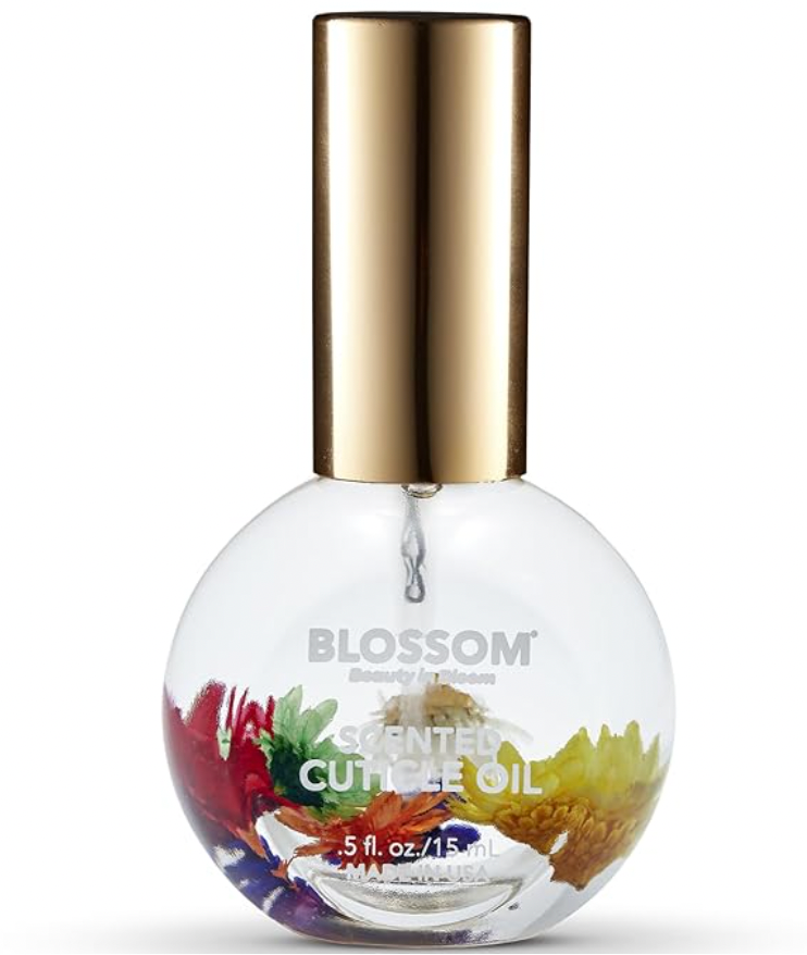 Blossom Scented Cuticle Oil, Infused with Real Flowers, Hydrating, Moisturizing, Strengthening, Made in USA,