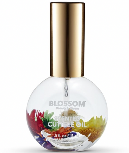 Blossom Scented Cuticle Oil, Infused with Real Flowers, Hydrating, Moisturizing, Strengthening, Made in USA,