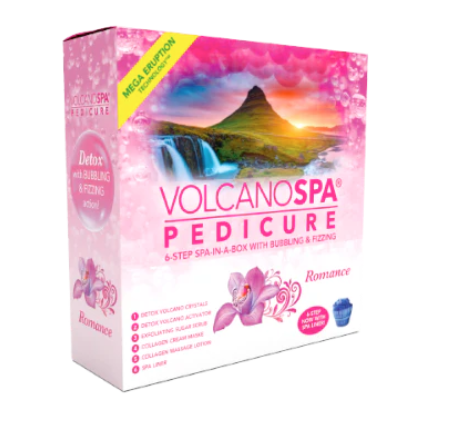 Volcano Spa: 6 Step Pedicure Kit - Romance