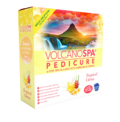 Volcano Spa: 6 Step Pedicure Kit - Tropical Citrus