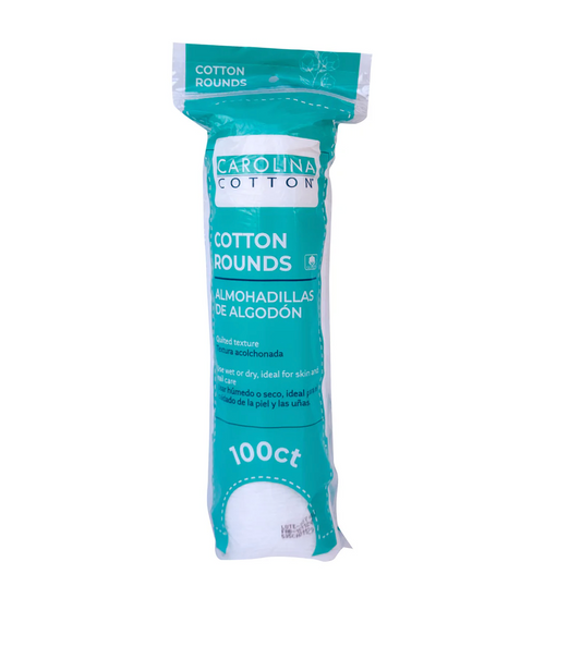 Carolina Cotton 2" Standard Cotton Round, 100 Ct