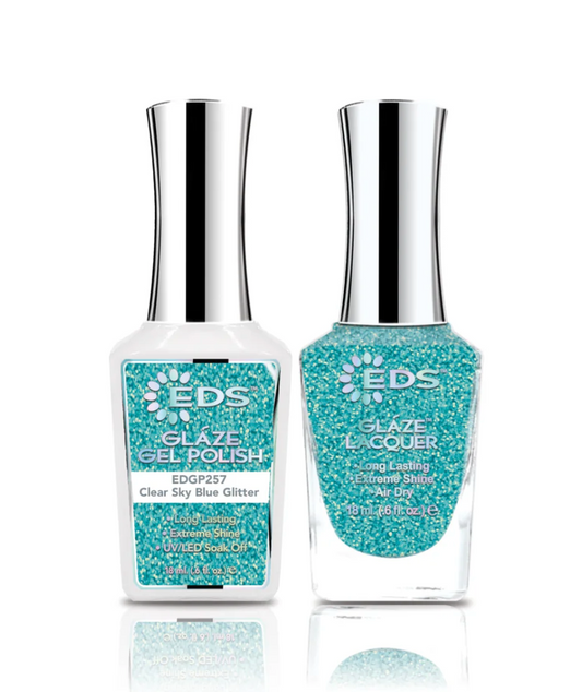 257 Clear Sky Blue Glitter