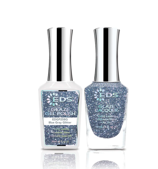 258 Blue Gray Glitter