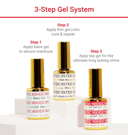 DC Gel Polish Base & Top Coat Set