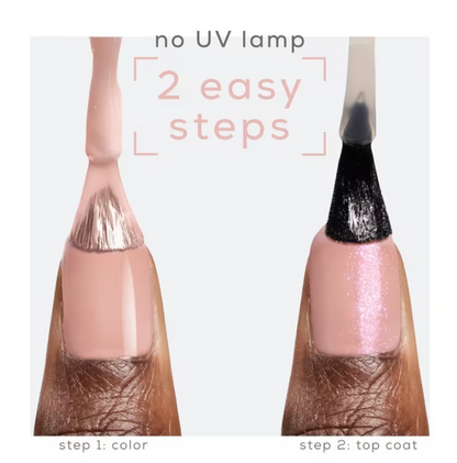 #02 ESSIE COUTURE Gel-Like Metallic Top coat - Blushed Metal (0.46oz)