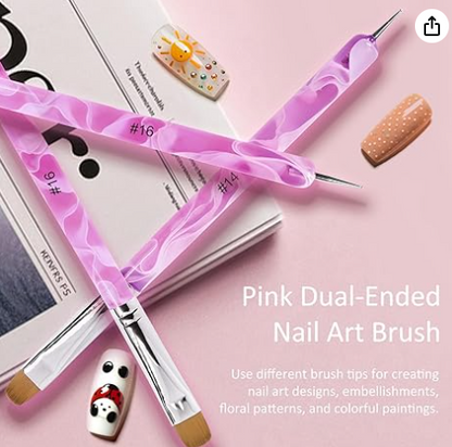 Brush French Gel Acrylic Nail Art  Kolinsky