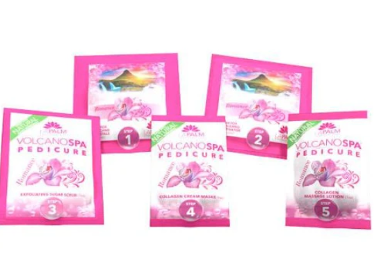 Volcano Spa: 6 Step Pedicure Kit - Romance