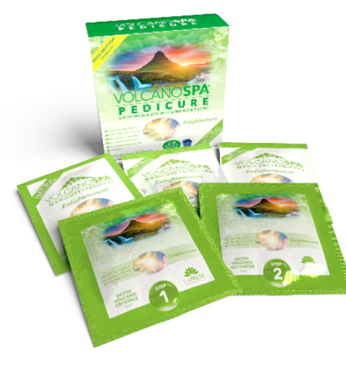 Volcano Spa: 6 Step Pedicure Kit - Lemongrass & Ginger (Enlightenment)