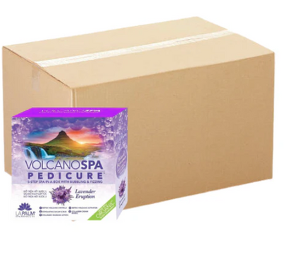 Volcano Spa: 6 Step Pedicure Kit - Lavender Eruption