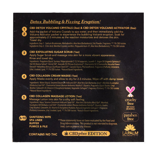 LA PALM VOLCANOSPA CBD+ Pedicure Kit (6 Steps)