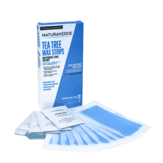 Naturaverde Tea Tree Waxing Strips - 20 strips