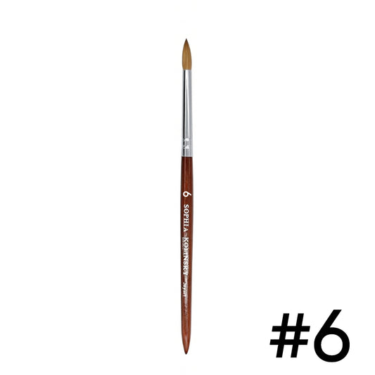 Sophia Kolinsky Professional Acrylic Brush – Size 6