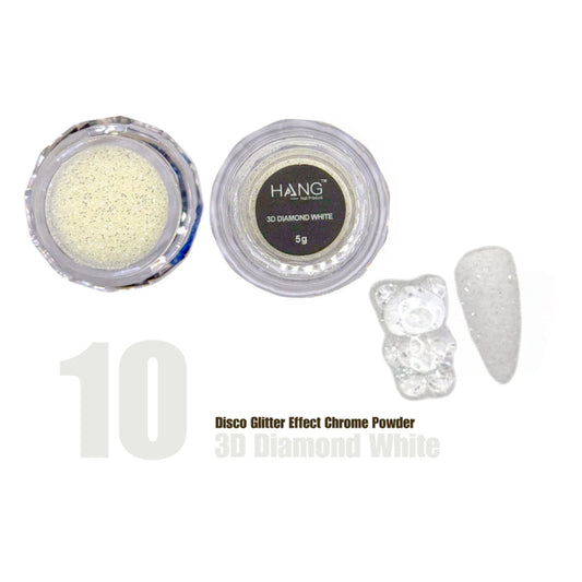 10 3D Diamond White