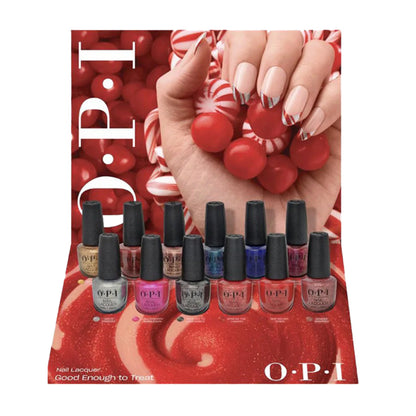 OPI "Good Enough To Treat Holiday 2025"  Nail Polish Collection (12 Colors) + Free Display