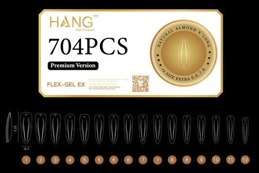 Hang Soft Gel Ex Nail Tip - Almond X-Long