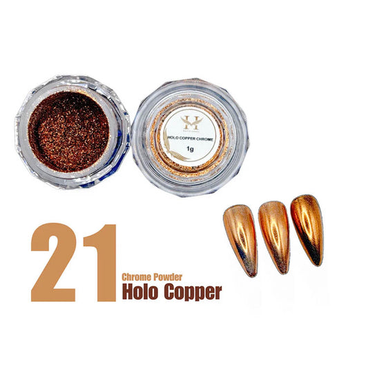 21 Holo Copper Chrome