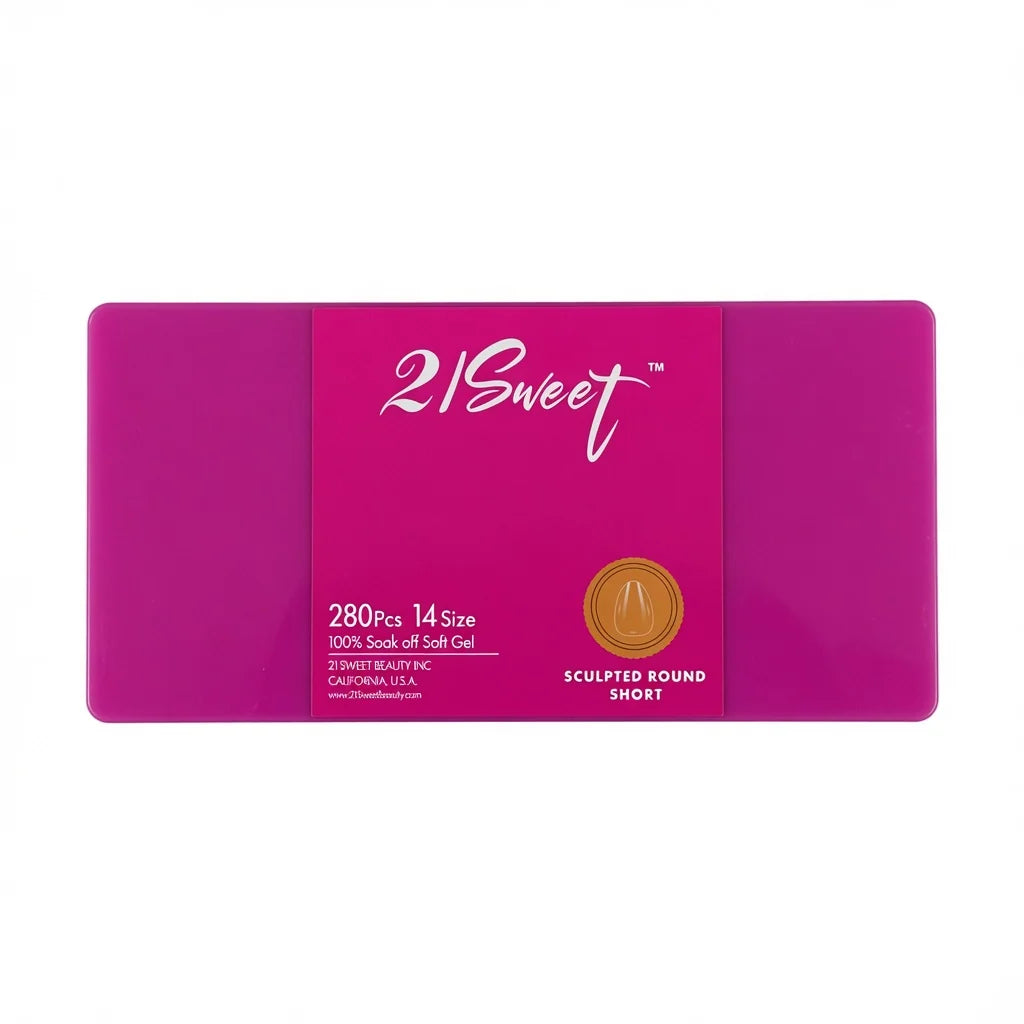 21Sweet - Soft Gel Tips - Round (Short, Medium, Long)