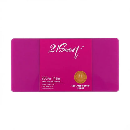 21Sweet - Soft Gel Tips - Round (Short, Medium, Long)