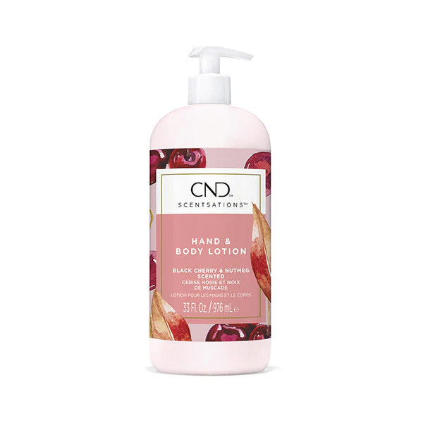 CND Hand & Body Lotion - Black cherry & Nutmeg - 33 oz