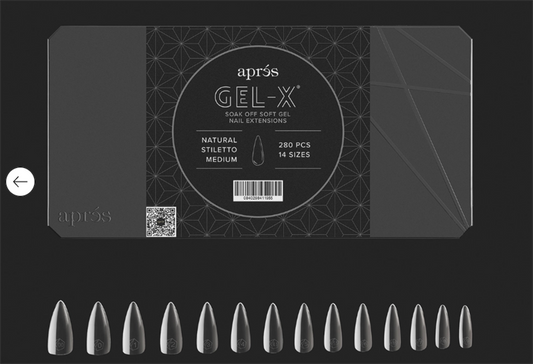 Apres Gel-X Soft Gel Tips - Stiletto M