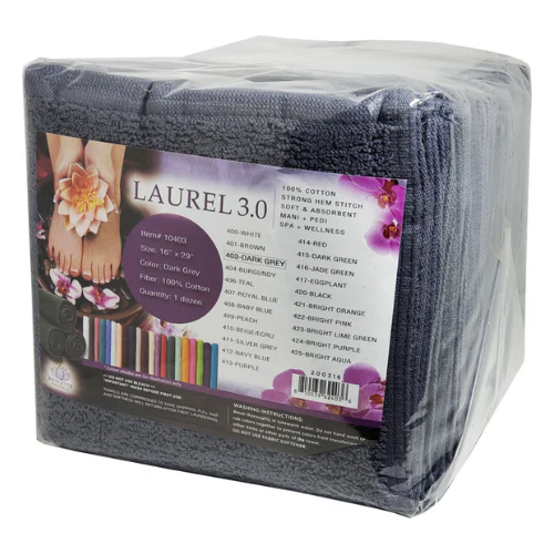 Laurel 3.0 Silver Grey Towels (12 pcs)