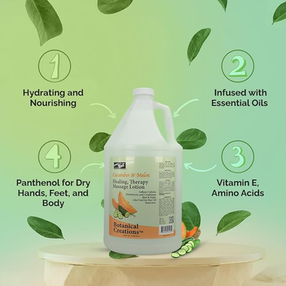 ProNail Cucumber & Melon Healing Therapy Massage Lotion (4 Gallon/Case)
