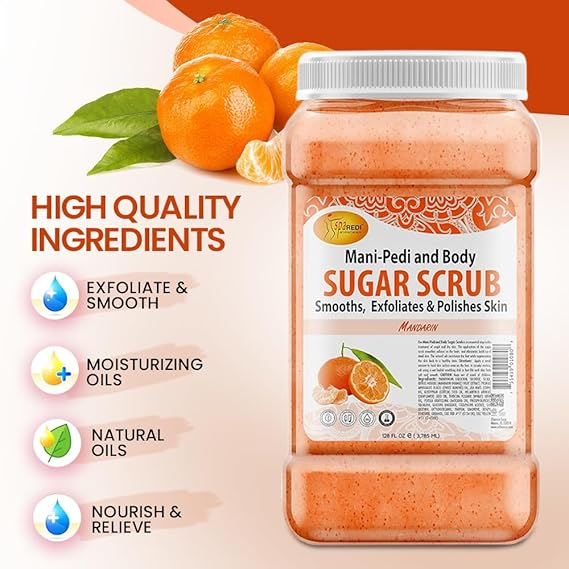 SPA REDI Mandarin Sugar Body Scrub (4 Gallon/Case)
