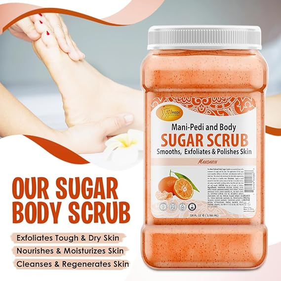SPA REDI Mandarin Sugar Body Scrub (4 Gallon/Case)