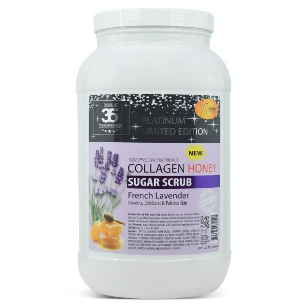 SPA REDI - Collagen Sugar French Lavender Sugar Body Scrub (4 Gallon/Case)